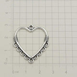 Silver Plated Geometric Charms Pendants for DIY Jewelry Making