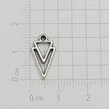 Silver Plated Geometric Charms Pendants for DIY Jewelry Making