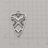Silver Plated Geometric Charms Pendants for DIY Jewelry Making