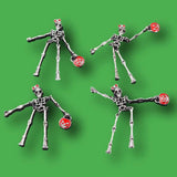 4pcs Enamel Skeleton Models Pendants Hip-hop Jewelry DIY Charms