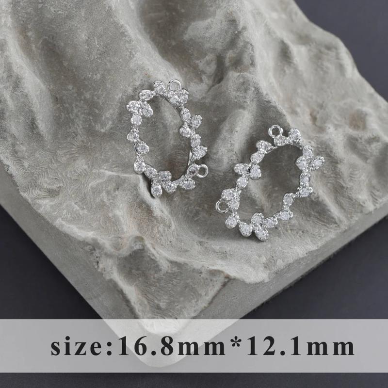 Nickel Free 18k Rhodium Plated Copper Jewelry Making DIY Earrings