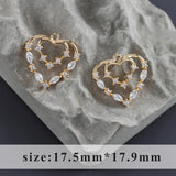 Nickel Free 18k Rhodium Plated Copper Jewelry Making DIY Earrings