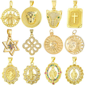 Real Plated Charms for DIY Jewelry Making