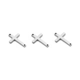 5PCS Stainless Steel Cross Pendant DIY Christian Catholic Charm