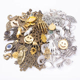 50g Hot Metal Human Organs Charm Pendant Antique Bronze DIY Jewelry Making