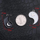 10 Sets Stars Moon Tai Chi Charm DIY Jewelry Making