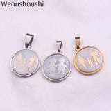 2pcs Family Couple Lover Charm DIY Jewelry Making Accessory Pendant DI052