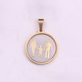 2pcs Family Couple Lover Charm DIY Jewelry Making Accessory Pendant DI052