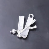 Snowboard Sled and Skis Charm for Ski Lover Jewelry Making