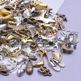 Mix Styles High Heel Boots & Ballet Shoes Charms for Jewelry Making