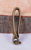 Retro Brass KeyChain Key Ring U Hook Wallet Chain Fish Hook