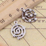 30pcs Shooting Stars Galaxy Charms 21x15mm Tibetan Bronze Silver Pendants