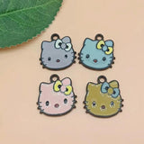 10PCS Cartoon Animal Pendant Earring Charms for DIY Bracelet Making