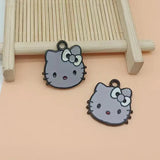 10PCS Cartoon Animal Pendant Earring Charms for DIY Bracelet Making