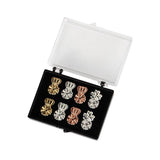 4 Pairs Heart Stud Earring Lifts Adjustable Back Ear Lobe Support