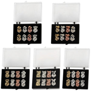 4 Pairs Heart Stud Earring Lifts Adjustable Back Ear Lobe Support
