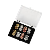 4 Pairs Heart Stud Earring Lifts Adjustable Back Ear Lobe Support