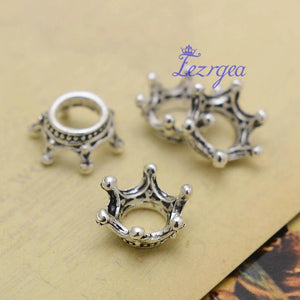 40pcs Princess Crown Charms 14x6mm DIY Jewelry Accessories