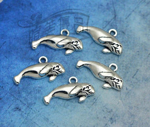 20pcs/lot Antique Silver Seal Sea Lion Charms DIY Jewelry Accessories