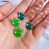 15pcs Animals Enamel Charms for DIY Jewelry Making Supplies