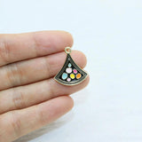 6pcs 20mm Epoxy Fun Zinc Alloy Jewelry DIY Charms Pendant Necklace
