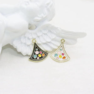 6pcs 20mm Epoxy Fun Zinc Alloy Jewelry DIY Charms Pendant Necklace
