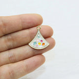 6pcs 20mm Epoxy Fun Zinc Alloy Jewelry DIY Charms Pendant Necklace