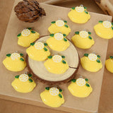 10 Puffy Fruit Series Resin Pendants Lemon Charms Jewellery Supplies
