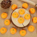 10 Puffy Fruit Series Resin Pendants Lemon Charms Jewellery Supplies