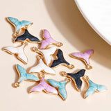 10pcs Enamel Shell Starfish Charms for DIY Jewelry Making