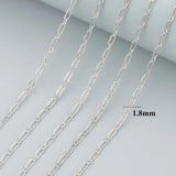 DIY Chain 18k Rhodium Plated Copper Charm 3m/lot