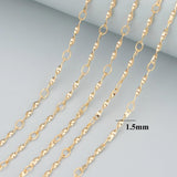 DIY Chain 18k Rhodium Plated Copper Charm 3m/lot