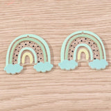 10pcs Resin Rainbow Charms for Jewelry Making Drop Earrings Pendants Necklaces