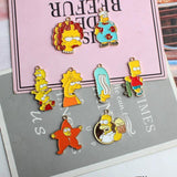 10Pcs Alloy Enamel Pendant Charms DIY Jewelry Necklace Keychain