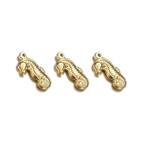 5Pcs Stainless Steel Hippocampus Baby Pendant for Jewelry DIY