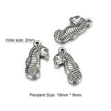 5Pcs Stainless Steel Hippocampus Baby Pendant for Jewelry DIY