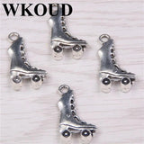 30pcs Childhood Skates Necklaces Earrings DIY Pendants
