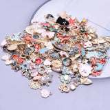 Enamel Animal Flower Charms Mix Colors Pendant Necklaces Jewelry Material