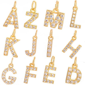 A-Z Letter Pendant Charms for Jewelry Making Couple Initials Name Diy
