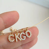 A-Z Letter Pendant Charms for Jewelry Making Couple Initials Name Diy