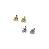 10 Stainless Steel Fruit Cherry Charms Pendant DIY Necklace Earrings Bracelet