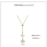 Ginkgo Leaf Pendant Fan Necklace Clavicle Chain Adjustable