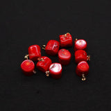 Natural Red Coral Small Pendant Tree Dendritic Coral Sea Bamboo Pendant Jewelry