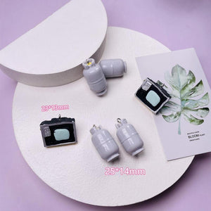 10pcs Resin Furniture Gas Can TV Earring Keychain Charms DIY