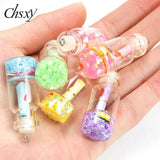 6pcs Candy Wishing Bottle Charms Resin Glass Pendants DIY Jewelry Making