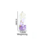 6pcs Candy Wishing Bottle Charms Resin Glass Pendants DIY Jewelry Making