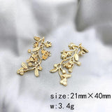 4Pcs/Lot Flower Shape Earring Charms DIY Jewelry Findings