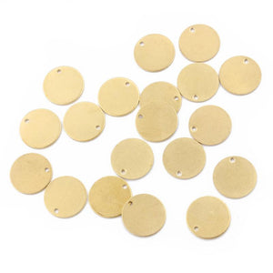 Raw Brass Round Stamping Blank Disc Charms Pendant For DIY Jewelry Making