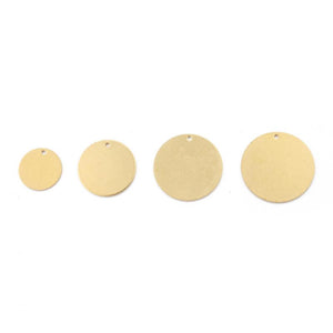 Raw Brass Round Stamping Blank Disc Charms Pendant For DIY Jewelry Making