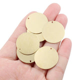 Raw Brass Round Stamping Blank Disc Charms Pendant For DIY Jewelry Making